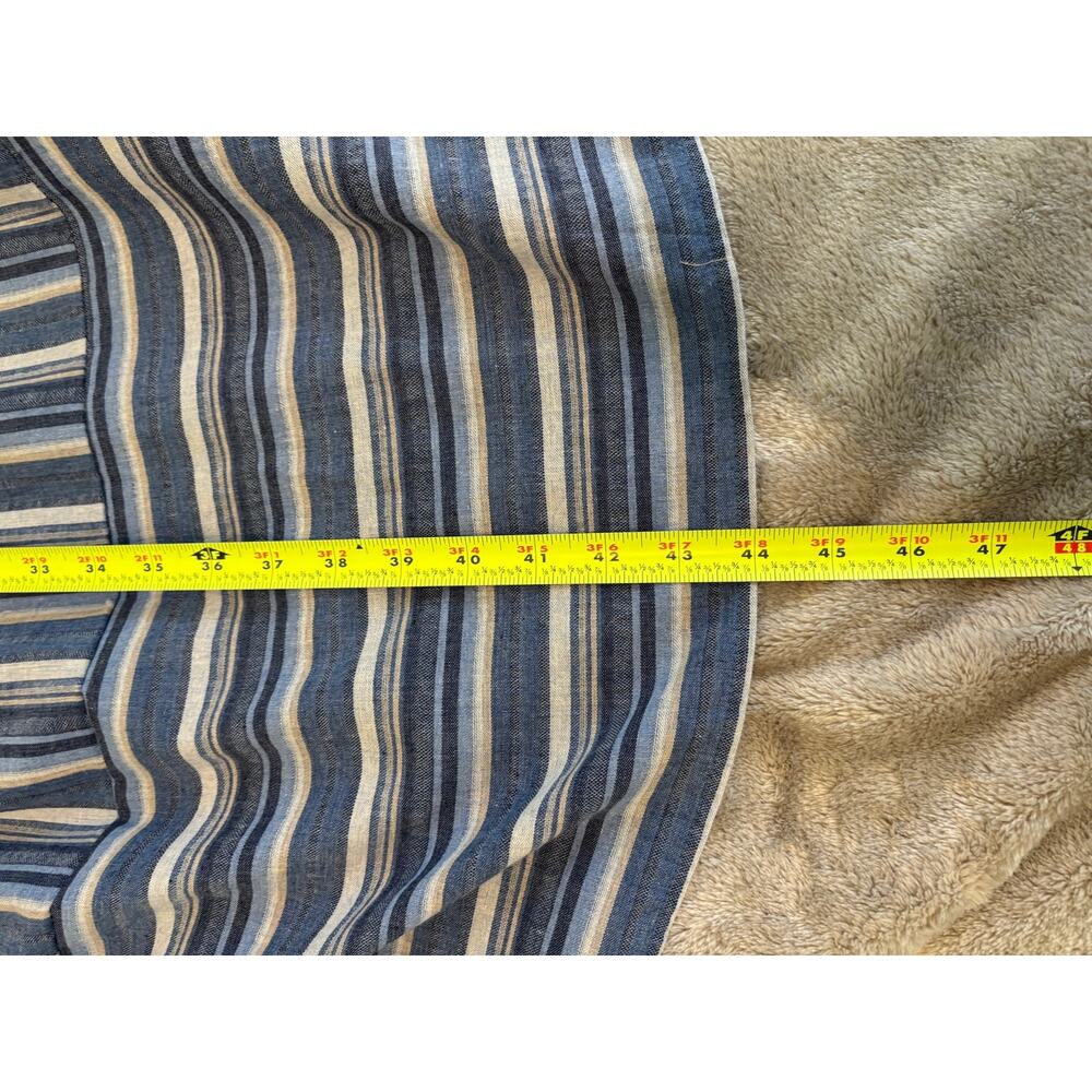 entro Striped Midi Sleeveless Dress Medium Blue - Picture 9 of 9